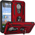 Military Grade Drop Impact Case for Motorola, 5.7 inch with Metal Rotating Ring Kickstand, Blue