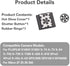 X100VI X100V X-T4 X-T3 XPRO3 XPRO2 Z5 Z6 Z6II (Black-Set) Camera Metal Hot Shoe Cover Shutter Buttons Protector