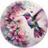 Pretty Hummingbird Floral Watercolor Graphic PopSockets Standard PopGrip