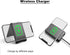 Data Cable Box with Wireless Charger, Multi-Type Charging Cable Converter, Wireless Charger Adapter, Phone Holder