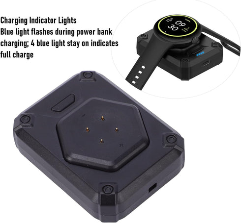 HEEPDD Portable Charger Power Bank, Fast Charging with LED Indicators for Pixel and Versa Sense Ace LTE Smartwatches