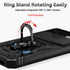 Google Pixel 8A Case with Magnetic Ring Holder, Kickstand, HD Screen Protector, Military Grade 16ft Drop Tested, Black
