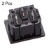 uxcell C14 Panel Mount Plug Adapter, AC 250V 10A 3 Pins IEC Inlet Plug Power Connector Socket Pack of 2
