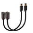 USB C to Micro USB Cable, 90 Degree USB Type C Male to Micro USB Female Adapter Charging Cable, 2PCS (V8F-CMST, 25CM)