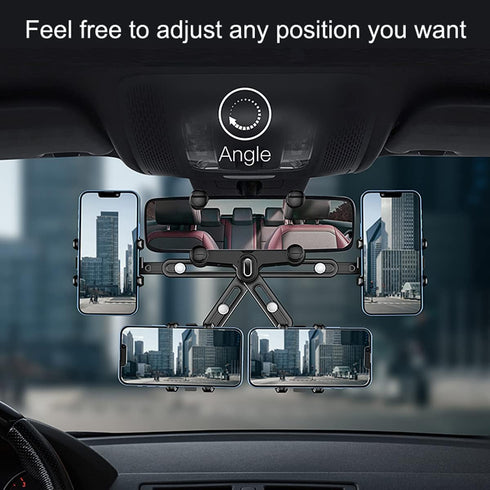 360° Rotatable and Retractable Car Phone Holder, Adjustable Mount for All Mobile Phones
