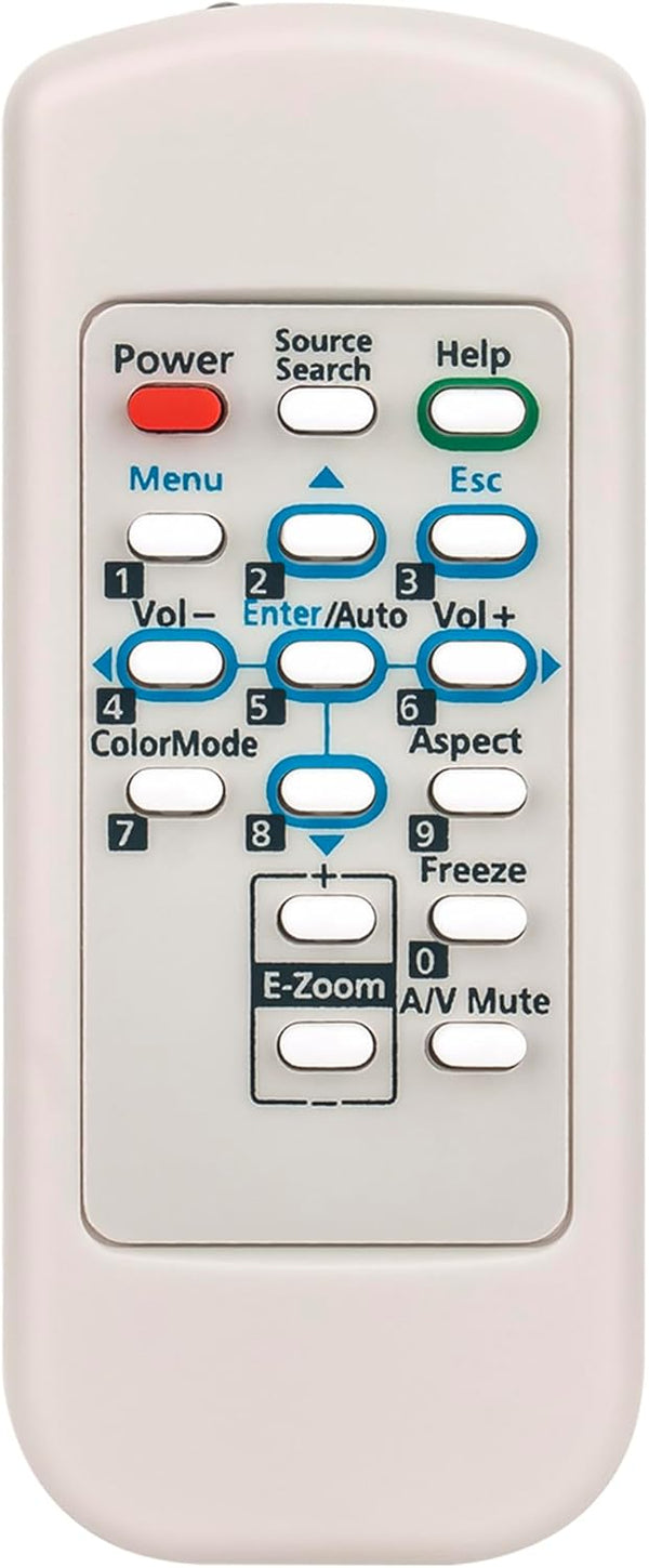 Replace Remote Control 145664100 for Epson Projector Powerlite 822P/83V+/83C/822+/83+/400W/410W, V11H371020