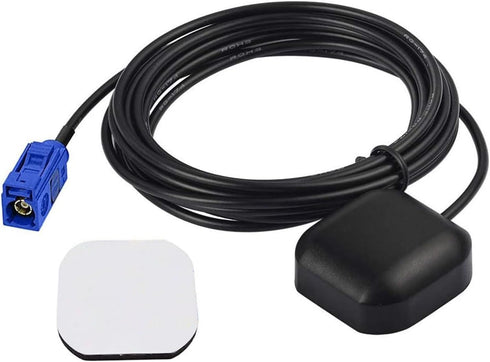 BINGFU Vehicle Waterproof Active GPS Navigation Antenna Fakra C Blue GPS Antenna Compatible