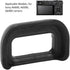 WIHFHGZ A6600 A6500 A6400, Viewfinder Eyepiece Eyecup Kit for Plastic Rubber, Black - Protective Camera Cold Shoe