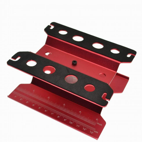 Generic Hobby Model Repair Station Aluminum RC Car Boat Model Assembly Platform Shunting - (Color: Red)