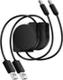 Retractable Car Phone Charger for iPhone 15 Pro Max, 2Pack 3.3FT Type C Fast Charging Cable for Samsung Galaxy and Pixel