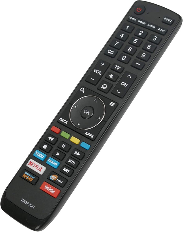 Replaced Remote Control for Hisense TV Models 50H8E 55H8E 65H8E 43H8E 50H8050E 43H8050E 55H8050E 65H8050E