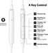 MFi Certified iPhone Earbuds with Microphone & Volume Control for iPhone 14/13/12/11/Pro Max/Xr/Xs Max/X/8, iPad, iPod