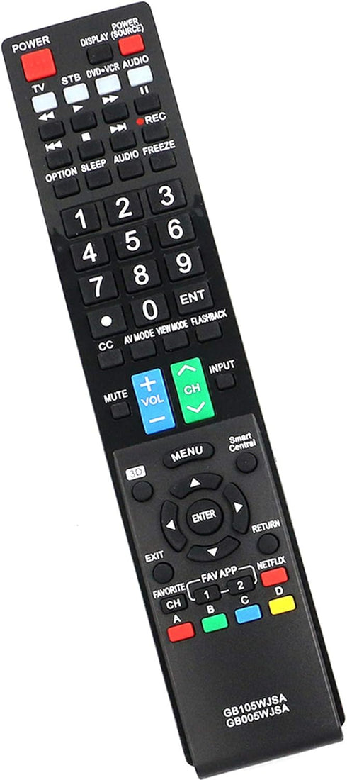 PERFASCIN Replacement Remote Control for Sharp AQUOS TV, Compatible with Multiple Models, Pack of 1
