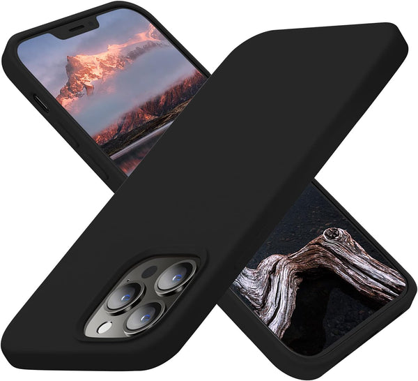 Cordking Silicone Ultra Slim Shockproof Protective Phone Case for iPhone 13 Pro with [Soft Anti-Scratch Microfiber