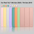 iPad 9th/8th Generation Case - 10.2 Inch with Pencil Holder, Soft Baby Skin Silicone Back, Auto Wake/Sleep Cover (Rose
