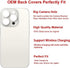 OEM Rear Back Glass Replacement for iPhone 15 Pro 6.1 inches with Repairing Tool Kit (White Titanium)