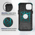 iPhone 13 & 14 Case, 10 Ft Military Shockproof, Non-Slip, with 2 Tempered Glass Protectors, 6.1" (Red/Black)