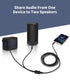 Menewstart 1/8" 3.3FT, 3.5mm Sets TRS Stereo Splitter Cable Black, Male to Dual Male, Y-Splitter Stereo Audio Cable