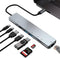 HRIOEKAX USB C Hub Multiport Adapter with Ethernet, Laptop Docking Station 8 in