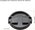 PATIKIL Camera Lens Cap, 2 Pack Sides Pinch Front Lens Cover with Microfiber Cleaning Cloth for 52mm Thread Universal
