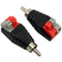 E-outstanding 5PCS Speaker Wire Cable to Audio Male RCA Connector Adapter Jack Plug