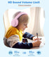 Kids Over-Ear Headphones, Bluetooth Wireless Headphones with Mic, 85/93dB Volume Limited, Stereo Sound, Wired AUX Cord