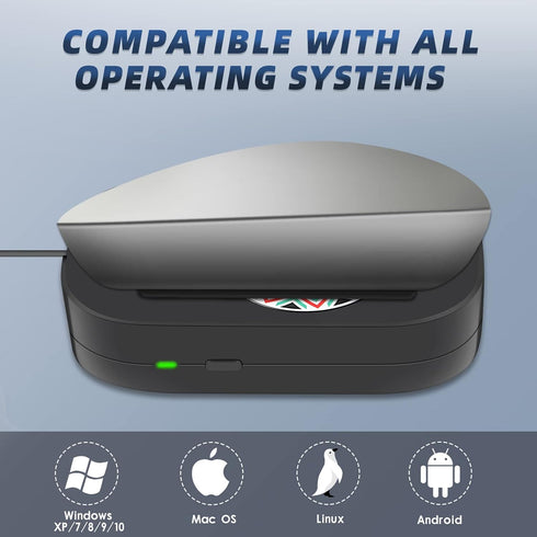 Mouse Jiggler, Undetectable Mouse Mover with Drive Free USB Port, Simulates Automatic Random Movement to Keep PC Awake