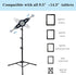 Raking 360 Pro12.9, 9.5-14.5 Inch Ipad Tripod Stand, Height Adjustable iPad Stand Floor, Tablet Holder Stand