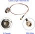 RF Coaxial Cable N Female to SMA Male RG316 Jumper, 150mm for DIY Radio, 3G/4G/5G/LTE/Antenna