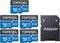 TOPESEL 5-Pack 64GB Micro SD Card Class 10 Micro-SDXC Memory Card UHS-I for Security Camera, Smartphone, Drone, Dash Cam