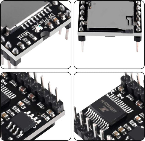 UMLIFE 3PCS MP3 MP3 Mini Player Audio Module Voice Decode Board TF Card U Disk IO/Serial Port/AD Board DFPlayer Audio
