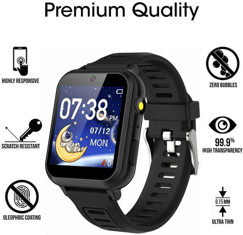6 Pack Compatible with Phyulls S16 1.54'' Screen Protector Film for Cosjoype S16 1.54 inch Smartwatch Screen Protectors Foils Screen Cover Crystal Clear HD Anti-Scratch