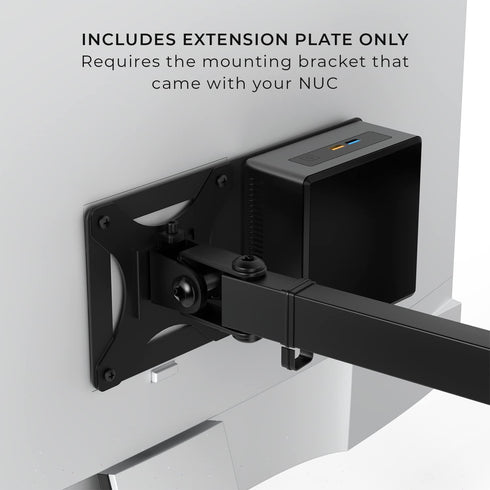 HumanCentric Mounting Bracket for Intel NUC, VESA Monitor Arm Extension Plate for NUC Mini PC Computer