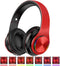 Bluetooth Headphones Over Ear with Deep Bass, LED Foldable Stereo, Wired and Wireless for Smart Phone/TV/PC