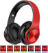 Bluetooth Headphones Over Ear with Deep Bass, LED Foldable Stereo, Wired and Wireless for Smart Phone/TV/PC