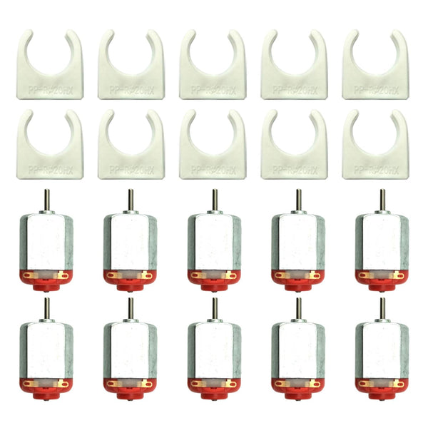10pcs Micro 130 DC Motor - Strong Magnetic Brushed Electric DC Motors for DIY Remote Control Toy Cars