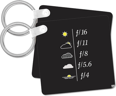 3dRose, Daylight Exposure Guide and Light Metering Aperture Table - Yellow sun