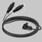 90 Degree Optical Audio Splitter 1 in 2 Out Cable, Digital Toslink