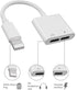 Headphone Adapter Lightning to Audio Jack and Charger Extender Earphone Charging Splitter Compatible with iPhone 11 12Mini pro max xs xr x se2 7 8plus for ipad air Cable Converter Apple MFI Certified