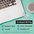 USB Bluetooth Adapter for PC, macOS, Linux, ChromeOS, Raspberry Pi, Low Energy, Long Range Bluetooth Adapter