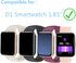 Screen Protector Compatible for RUIMEN D1 Smart Watch 1.85" (6 Pack) H1 Smartwatch Flexible Full Coverage Clear TPU Soft Film