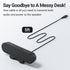 Inwa Computer Speakers for Desktop PC, USB Monitor Speaker Bar with Clip-On, Wired Desk Speakers with HD Stereo Loud