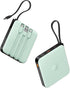 Portable Charger USB C VRURC, 10000mAh Power Bank with Built-in Cable, 20W Battery Pack for iPhone 15 14 Samsung Galaxy