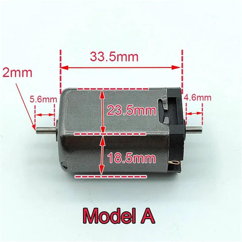 ManiCrown 1pc 5 DC12-24V 10000-20000RPM Pole Rotor Dual Shaft DC Motor High Speed Strong Magnetic Big Motor RC Toy
