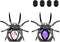 Aircawin 2pcs Spider Cell Phone Finger Holder Stand,Cute Cool Phone Ring Holder Stand