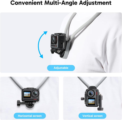 AKASO Magnetic Neck Mount Holder, Vlog Action Camera Accessories Compatible with GoPro Hero12/11/10/9/Max EK7000/Brave