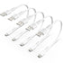 Short Micro USB Cable 1ft, 5 Pack Android Micro USB Standard 2.0 Charger Cord for Samsung Galaxy S7/J7, HTC, LG, Kindle