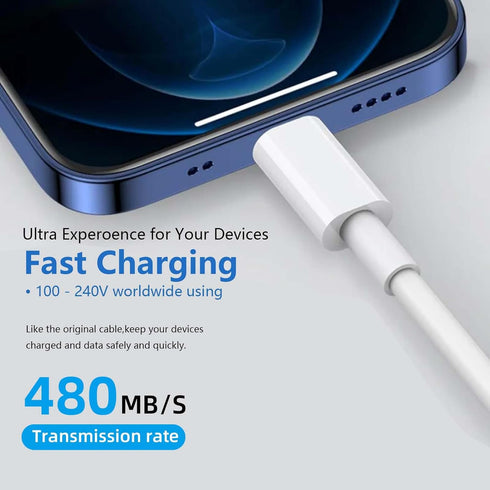 2 Pack iPhone 15 Carplay USB Cable for iPhone 15, 15 Pro Max, Fast Charging Cord