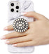 Turquoise Western Phone Grip with White Concho Marble Stone Holder