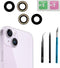 Dogxiong 2pcs/Set Rear Back Camera Glass Lens Replacement for iPhone 14 Plus, Glass Camera Lens Covers with Adhesive